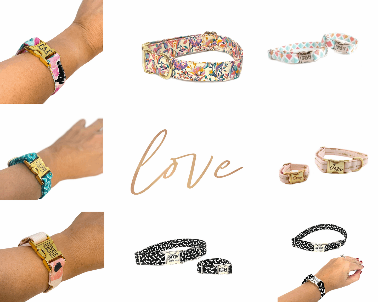 Pick your Print -Friendship Bracelet- Collar Sold Separately - Fabric Style