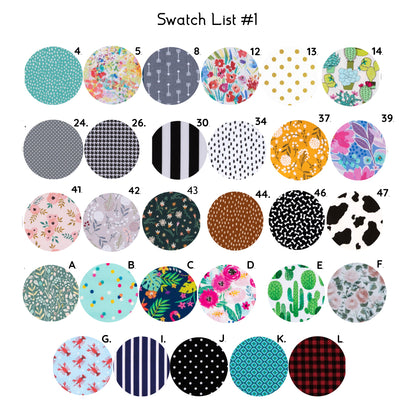 Wide 1.5" or 2" Pick your Print -Personalized Collar - Fabric Style
