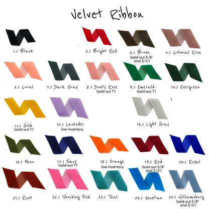 Velvet Martingale Dog Collar - Pick Your Color