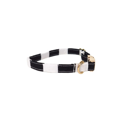 Black Stripes Dainty Personalized Dog Collar - muttsnbones