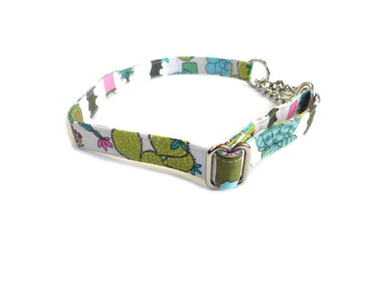 Cactus Floral Dog Collar-Fabric Style - muttsnbones