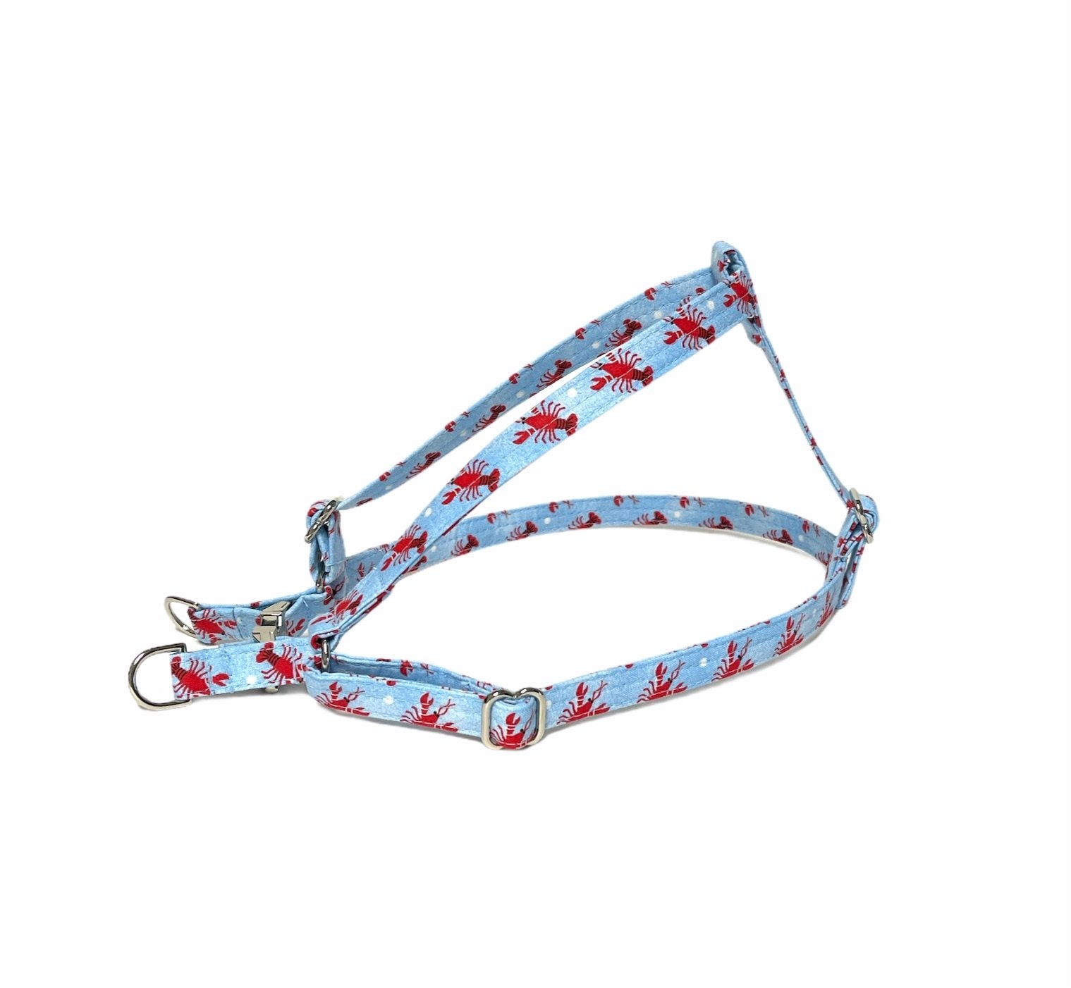 Lobster Print Step-in Harness - Fabric Style - muttsnbones