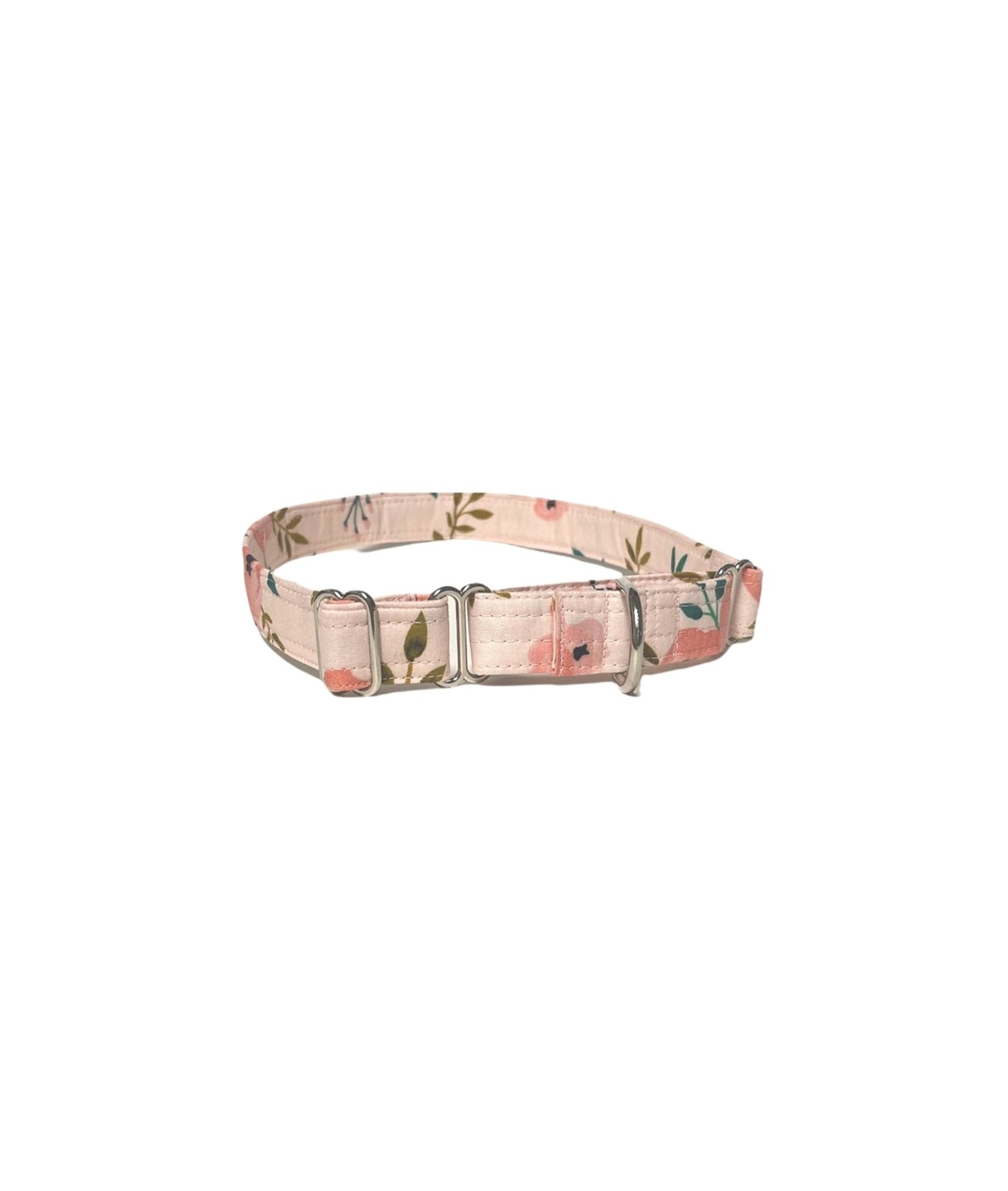Pink Floral Martingale Collar- Fabric style - muttsnbones