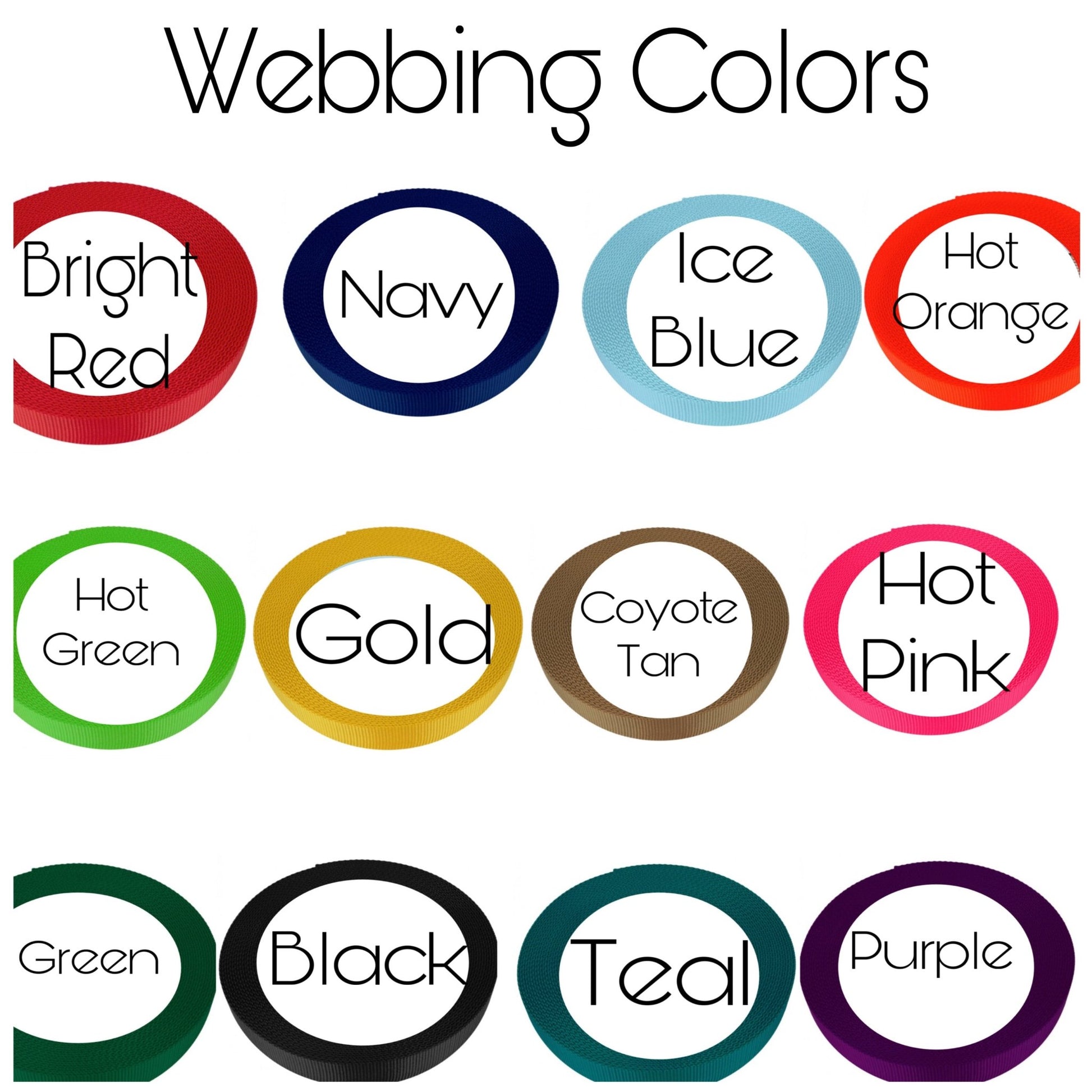 Wide Nylon Collar - Pick Your Color 1.5" - muttsnbones